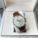 Copy IWC Portofino Watch Stainless Steel Case White Dial 42mm leather